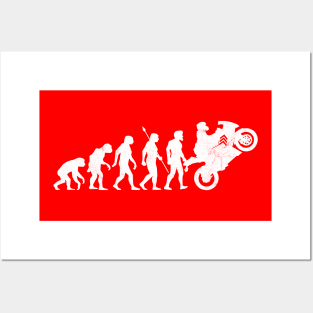 Evolution Biker Posters and Art